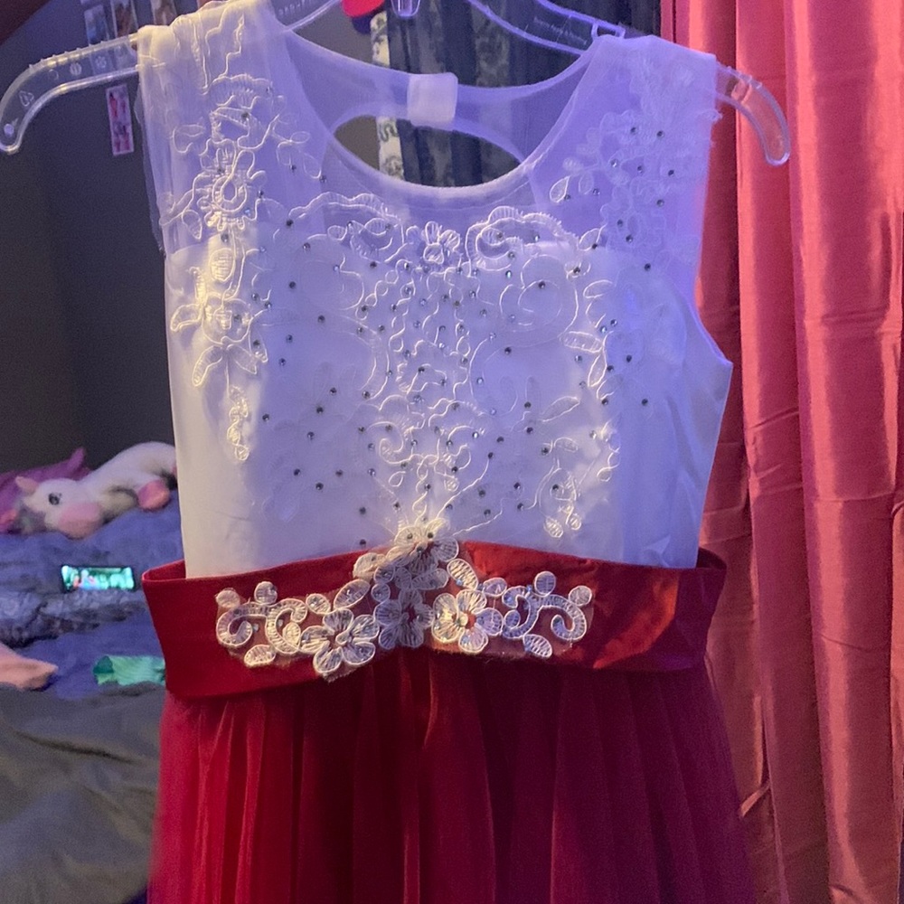 red dress